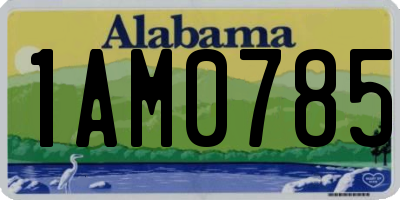 AL license plate 1AM0785