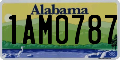 AL license plate 1AM0787