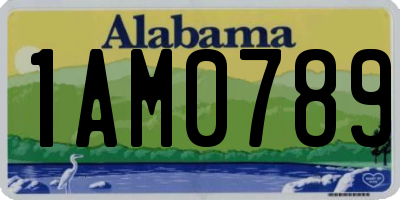 AL license plate 1AM0789