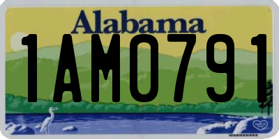 AL license plate 1AM0791