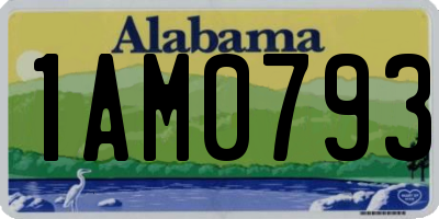 AL license plate 1AM0793