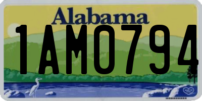 AL license plate 1AM0794