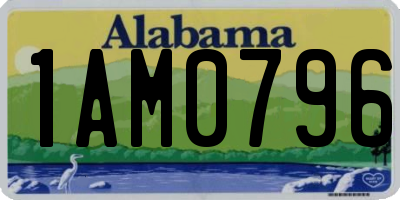 AL license plate 1AM0796