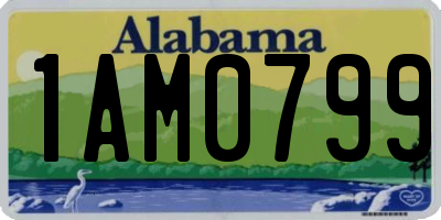 AL license plate 1AM0799