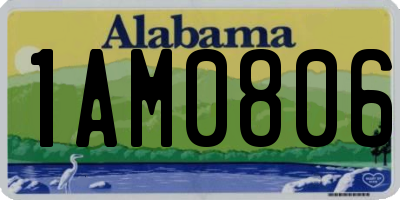 AL license plate 1AM0806