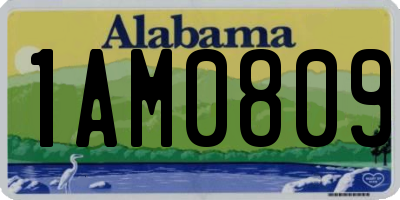 AL license plate 1AM0809