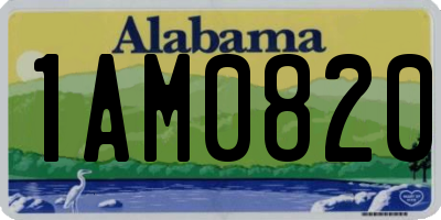 AL license plate 1AM0820