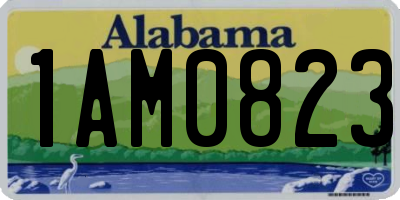AL license plate 1AM0823