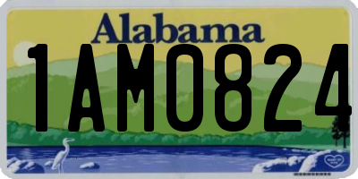 AL license plate 1AM0824