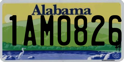 AL license plate 1AM0826