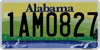 AL license plate 1AM0827
