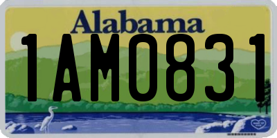 AL license plate 1AM0831