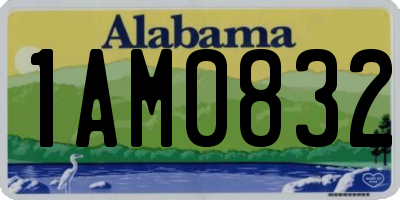 AL license plate 1AM0832
