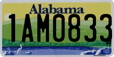 AL license plate 1AM0833