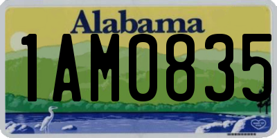 AL license plate 1AM0835