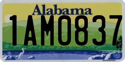 AL license plate 1AM0837