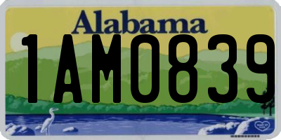 AL license plate 1AM0839