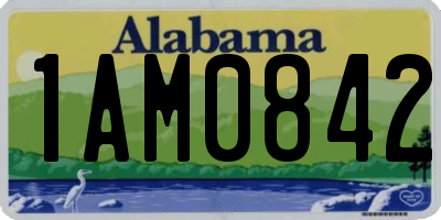 AL license plate 1AM0842