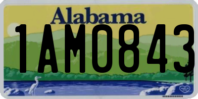 AL license plate 1AM0843