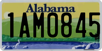 AL license plate 1AM0845