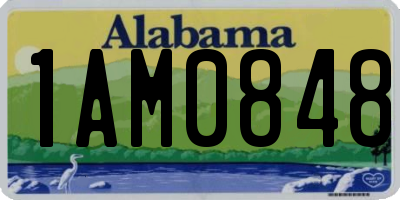 AL license plate 1AM0848