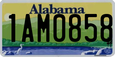 AL license plate 1AM0858