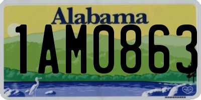 AL license plate 1AM0863