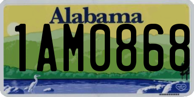AL license plate 1AM0868
