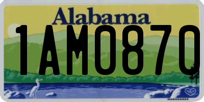 AL license plate 1AM0870