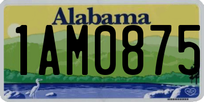 AL license plate 1AM0875