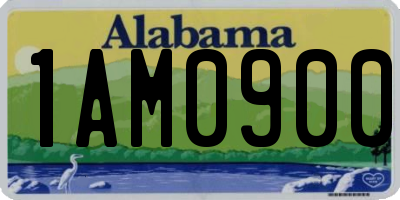 AL license plate 1AM0900