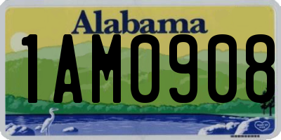 AL license plate 1AM0908