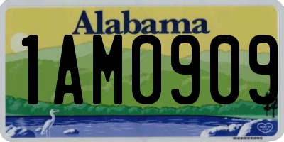 AL license plate 1AM0909