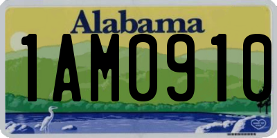 AL license plate 1AM0910