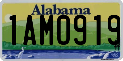 AL license plate 1AM0919