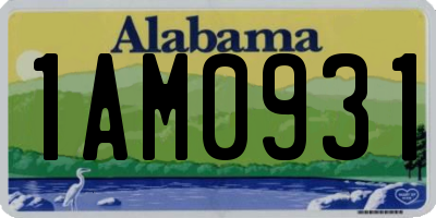 AL license plate 1AM0931