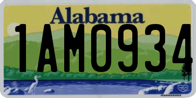 AL license plate 1AM0934