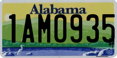 AL license plate 1AM0935