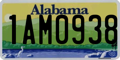 AL license plate 1AM0938