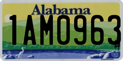 AL license plate 1AM0963