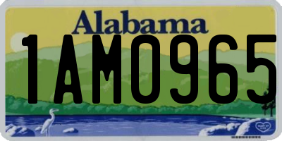 AL license plate 1AM0965