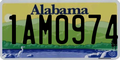 AL license plate 1AM0974
