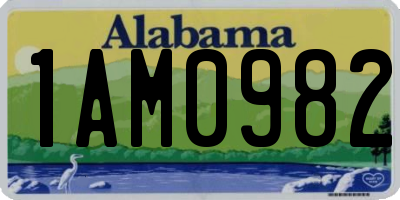 AL license plate 1AM0982