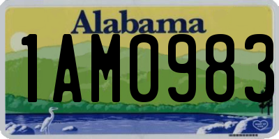 AL license plate 1AM0983