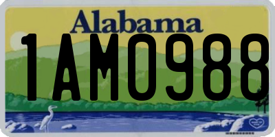 AL license plate 1AM0988