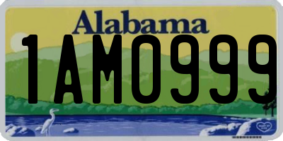 AL license plate 1AM0999