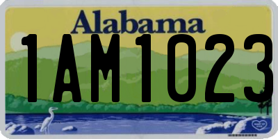 AL license plate 1AM1023