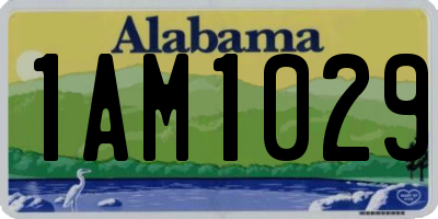 AL license plate 1AM1029