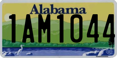 AL license plate 1AM1044