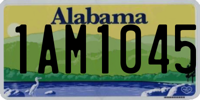 AL license plate 1AM1045